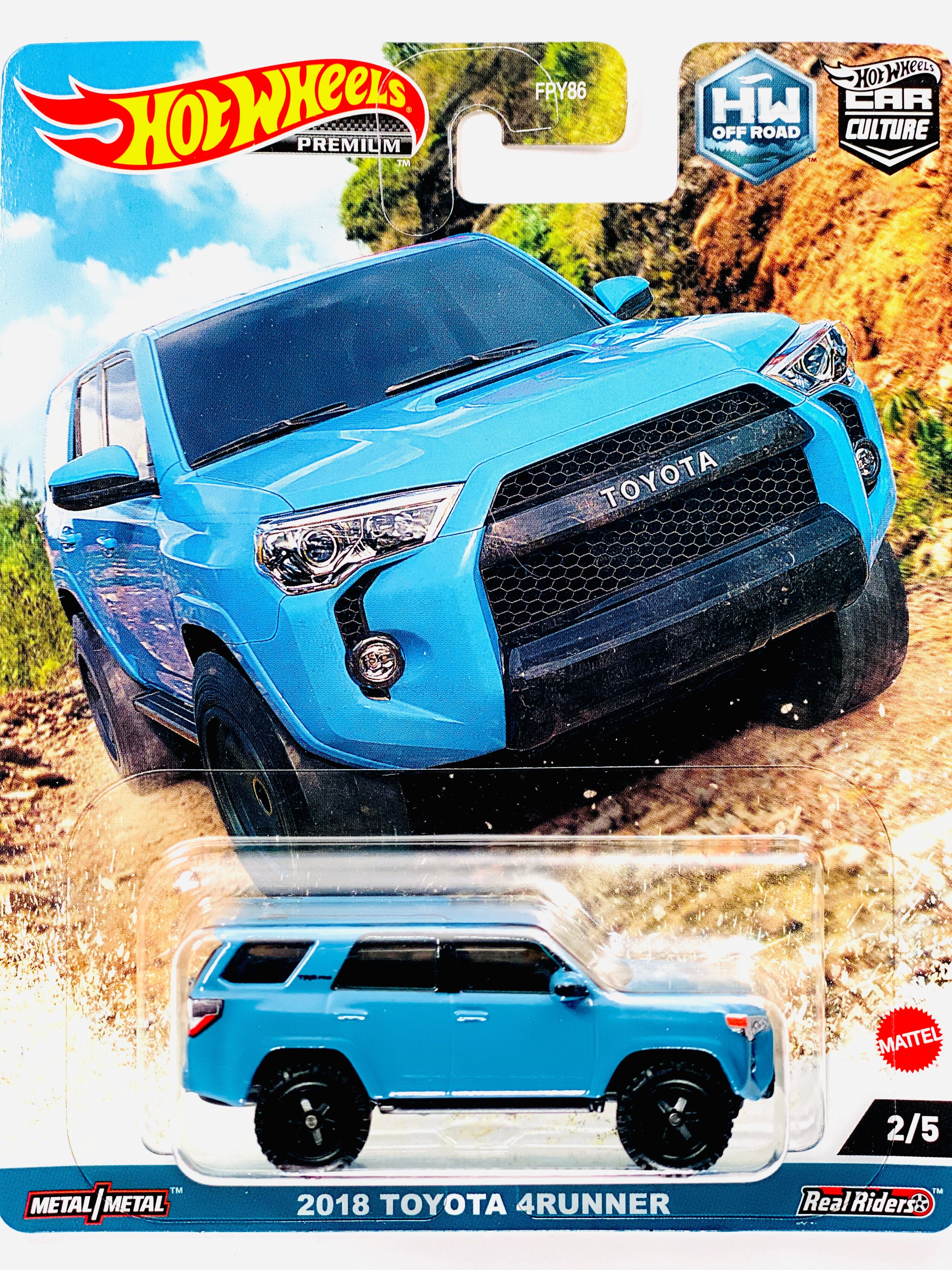 Hot Wheels 2023 Car Culture Off-Road Case F 2018 Toyota 4Runner - Damaged Card/Blister