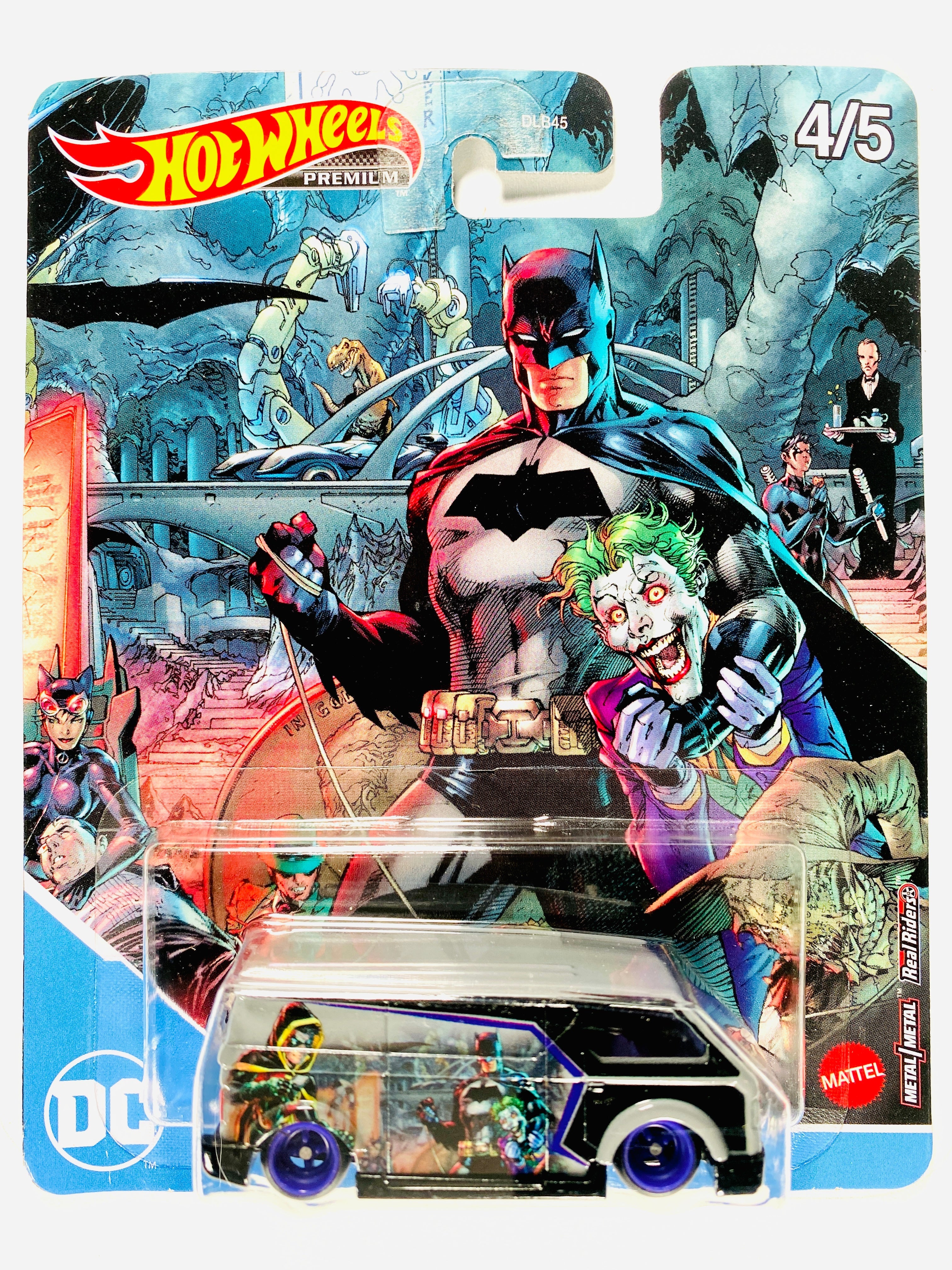 Hot Wheels 2022 Pop Culture Case P DC Universe Batman Comics Land MBK Van - Damaged Card