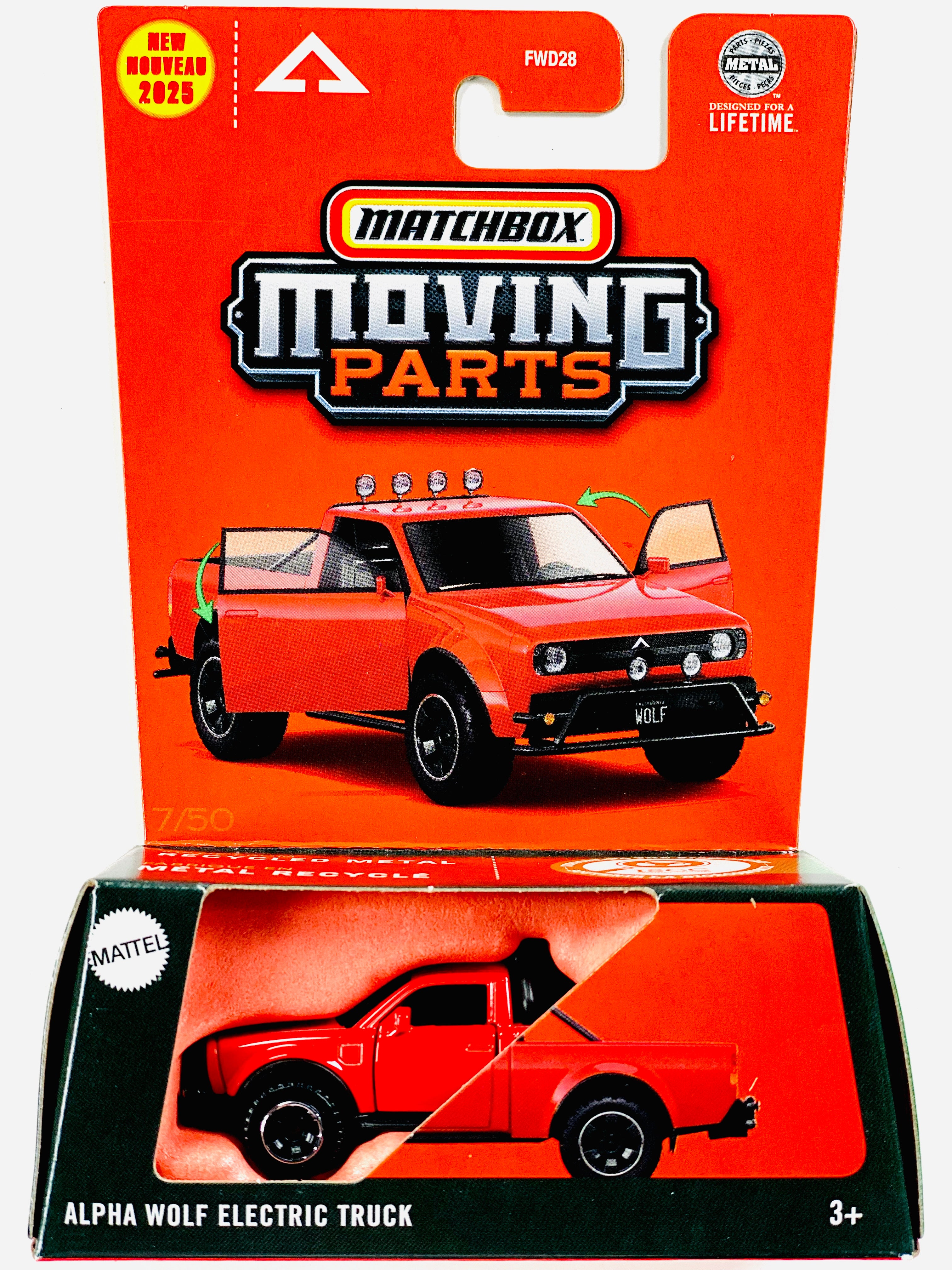 Matchbox 2025 Moving Parts Case E Alfa Wolf Electric Truck