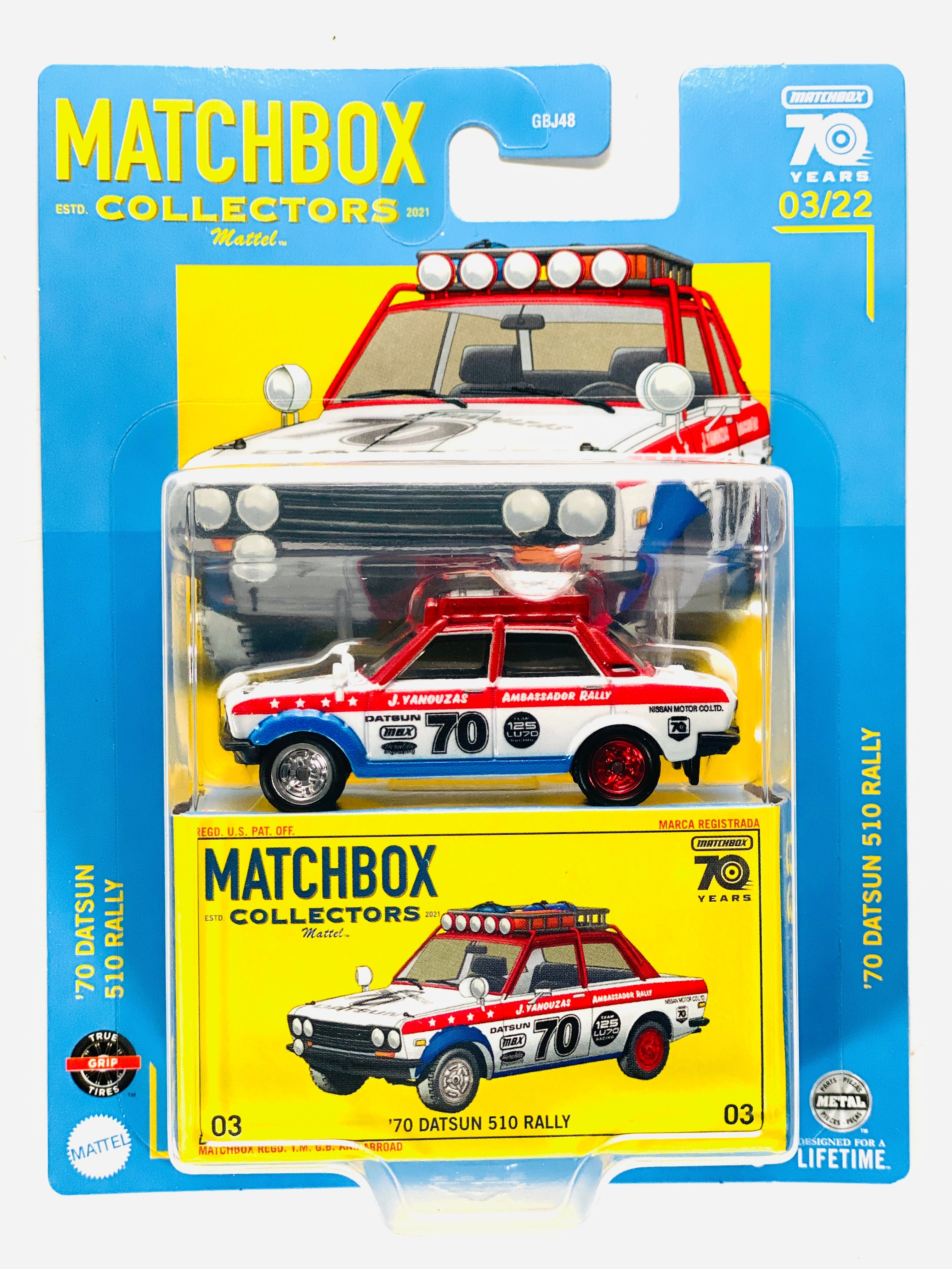 Matchbox 2023 Collectors Series Case T '70 Datsun 510 Rally