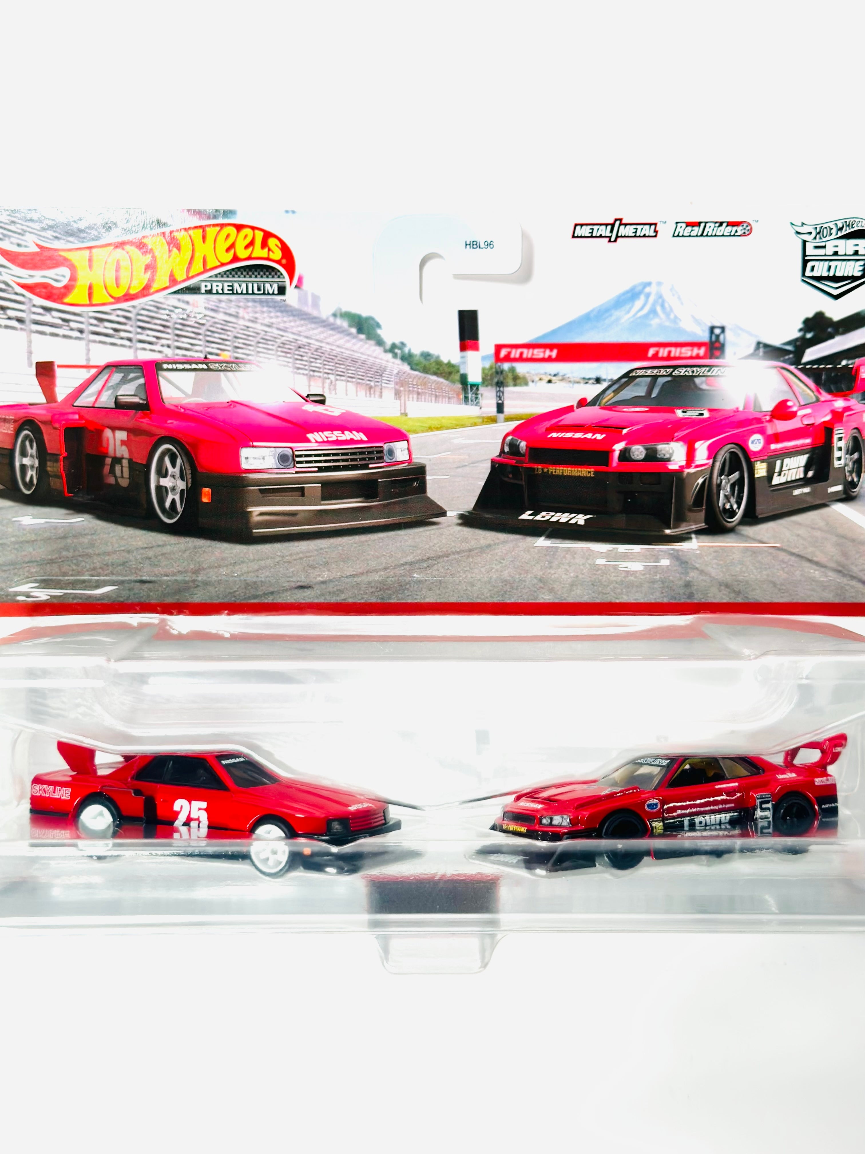 Hot Wheels 2023 Target Exclusive 2 Pack Nissan Skyline Silhouette & LB-ER34 Super Silhouette  Nissan Skyline - Damaged Card