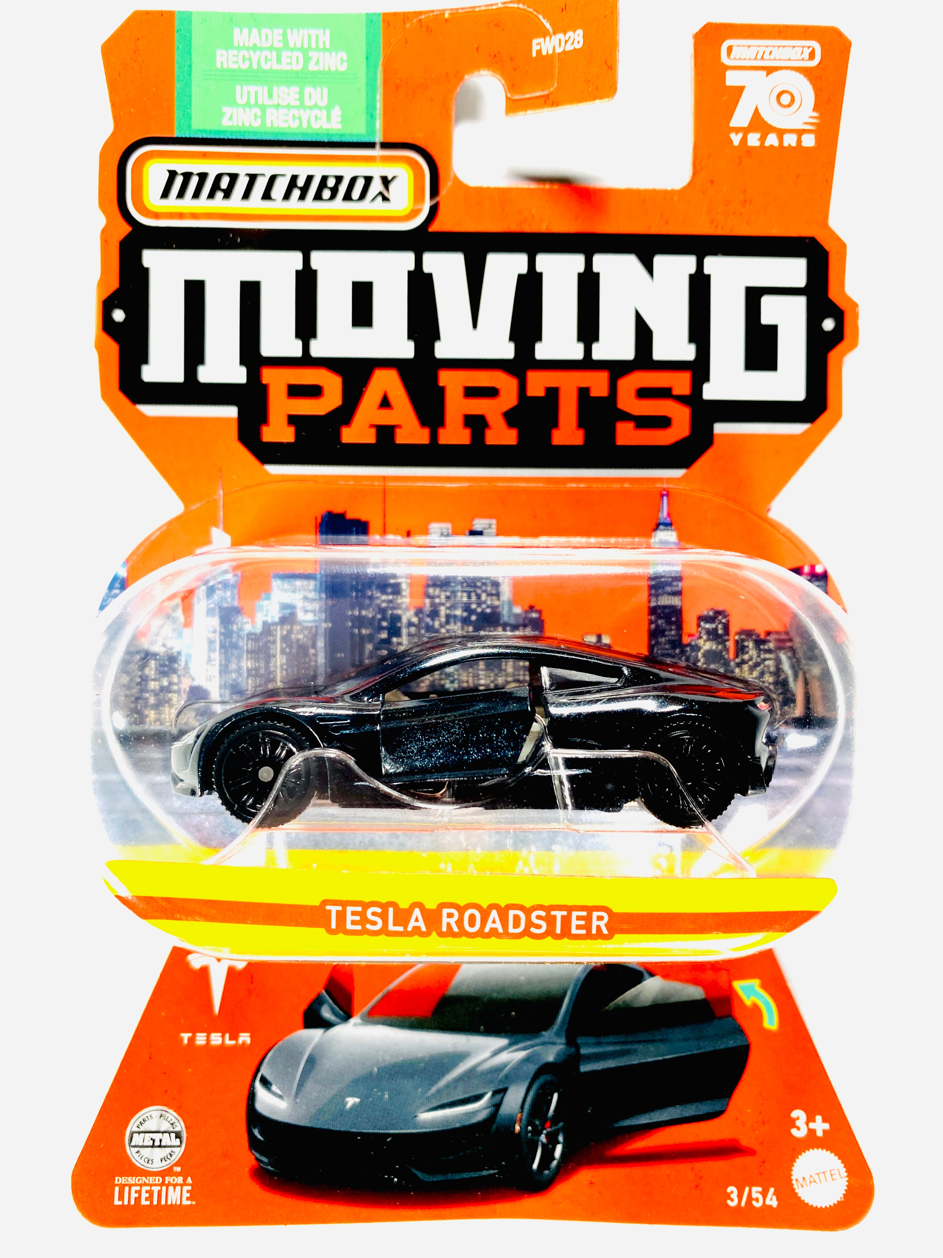 Matchbox 2023 Moving Parts Case A Tesla Roadster