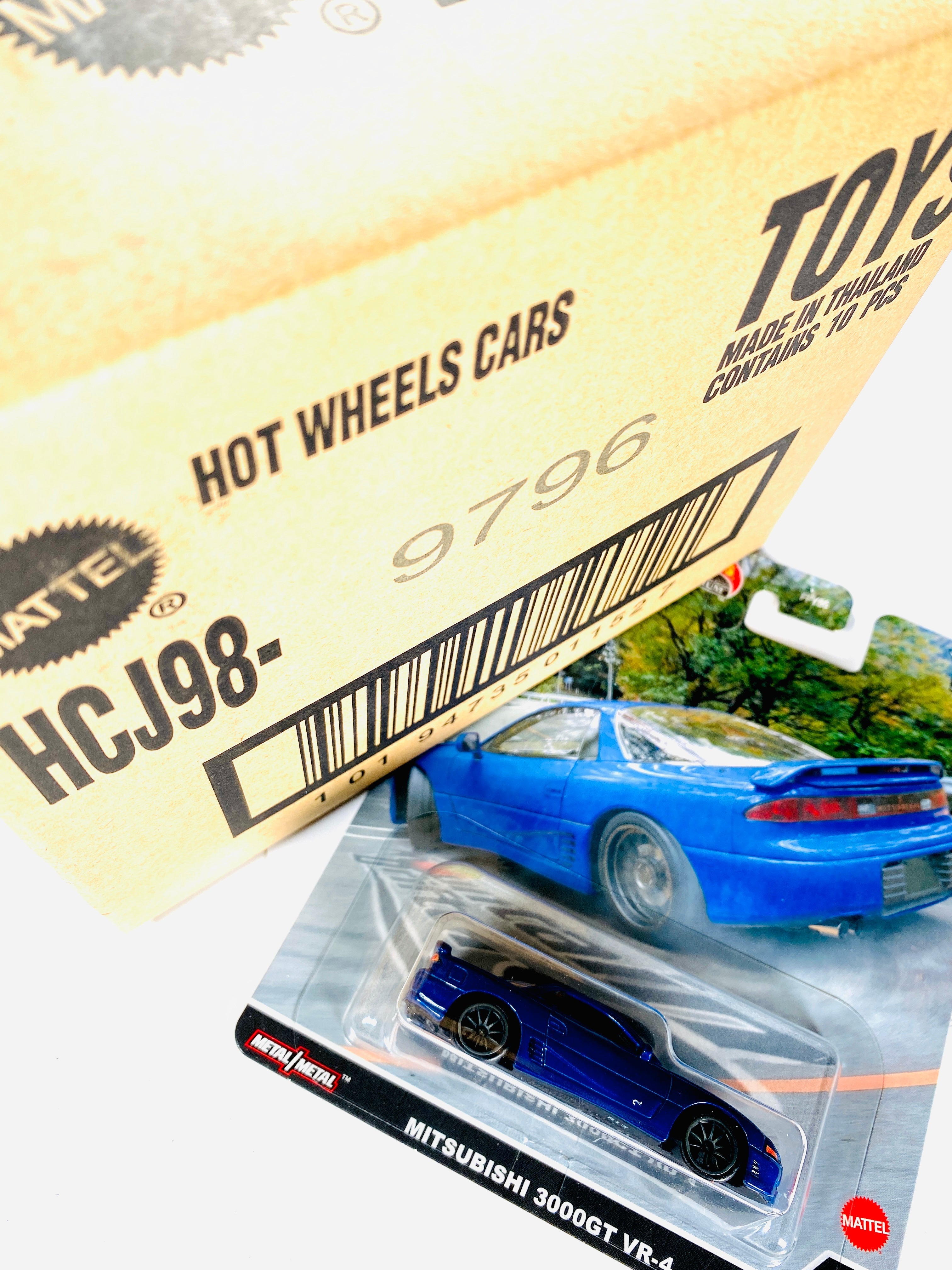 Hot Wheels 2022 Car Culture Mitsubishi 3000GT VR-4 Factory Sealed Solid Pack HCJ98 (10 Cars)