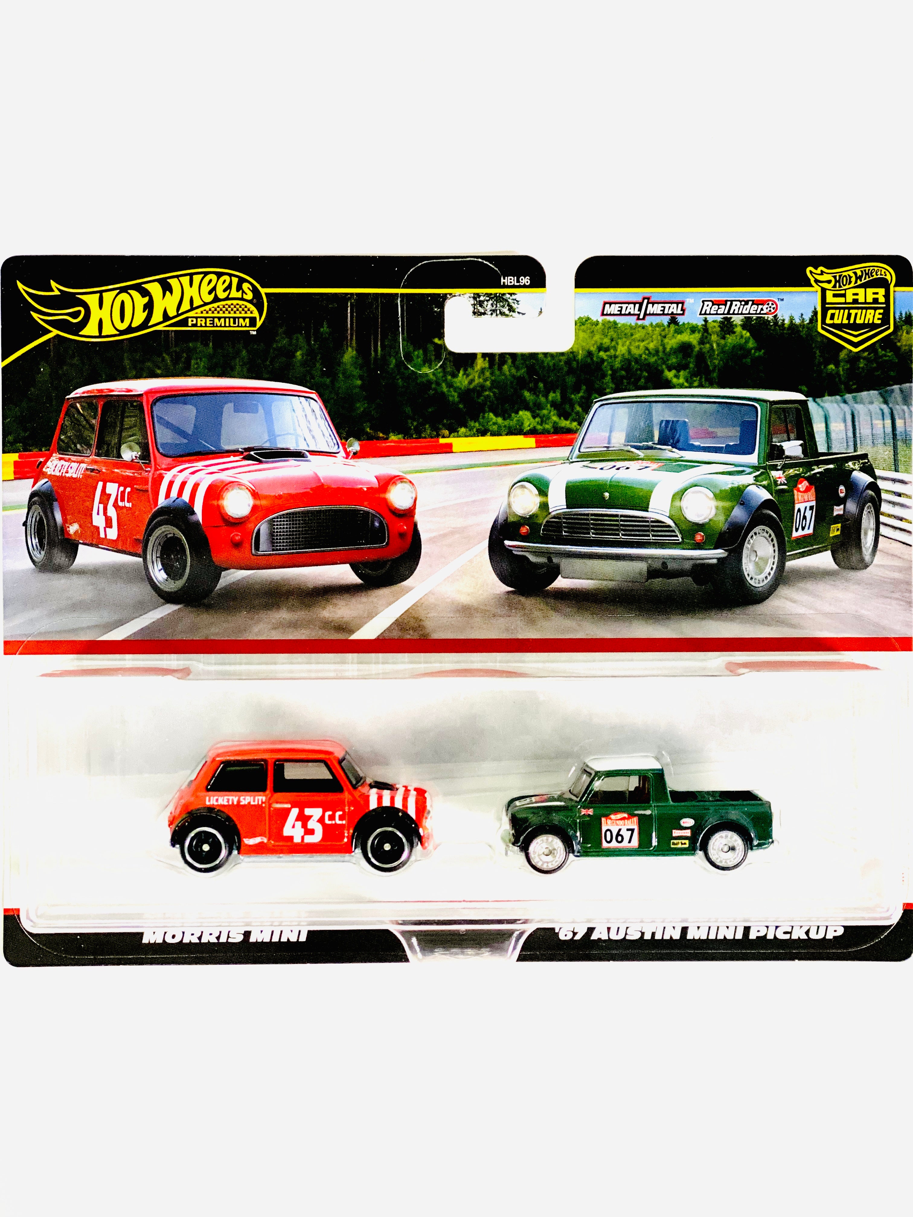 Hot Wheels 2025 Target Exclusive 2 Pack Morris Mini & '67 Austin Mini Cooper - Damaged Card