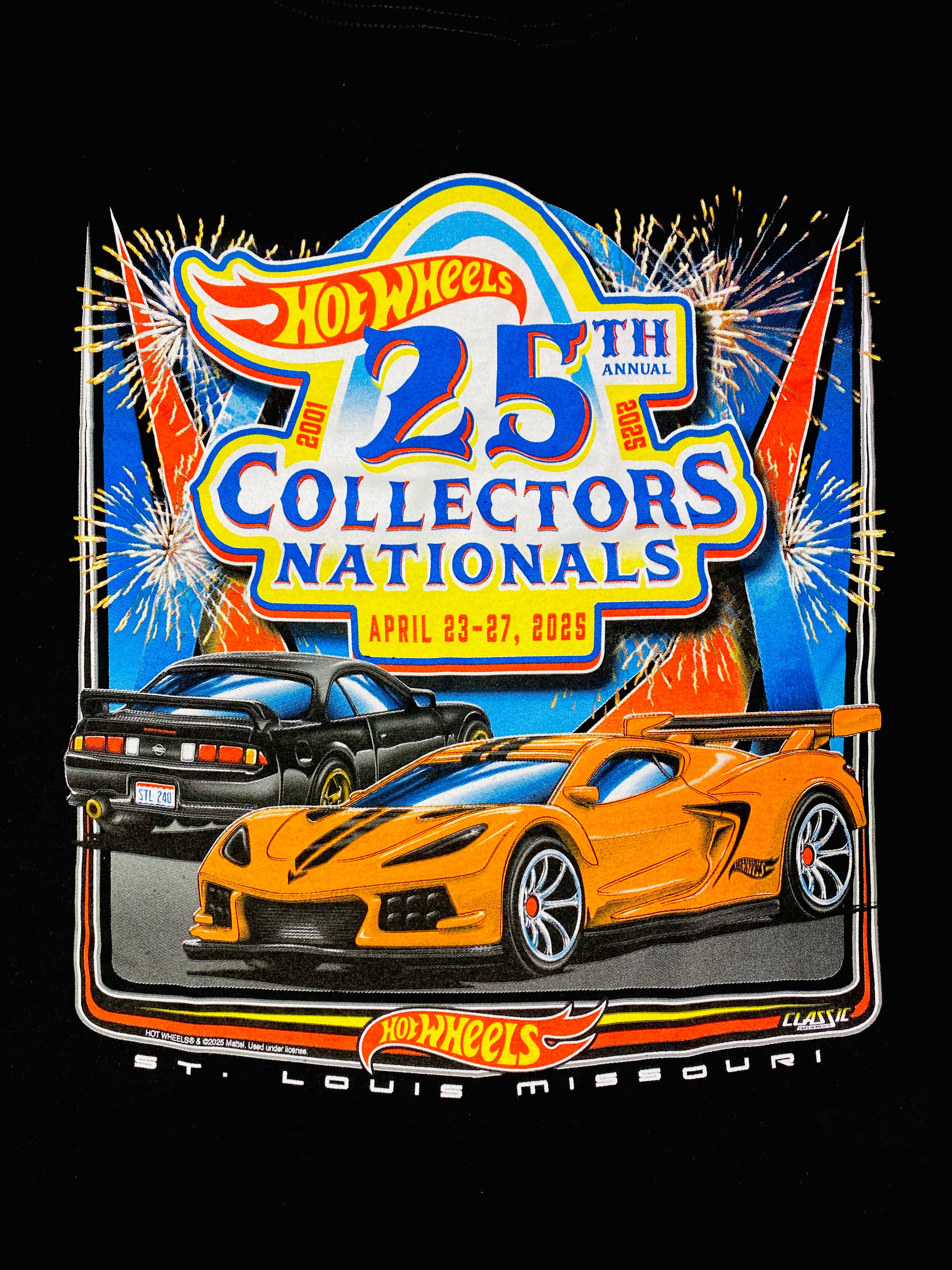 Hot Wheels 2025 25th Annual Collectors Convention St. Louis, MO T-Shirt