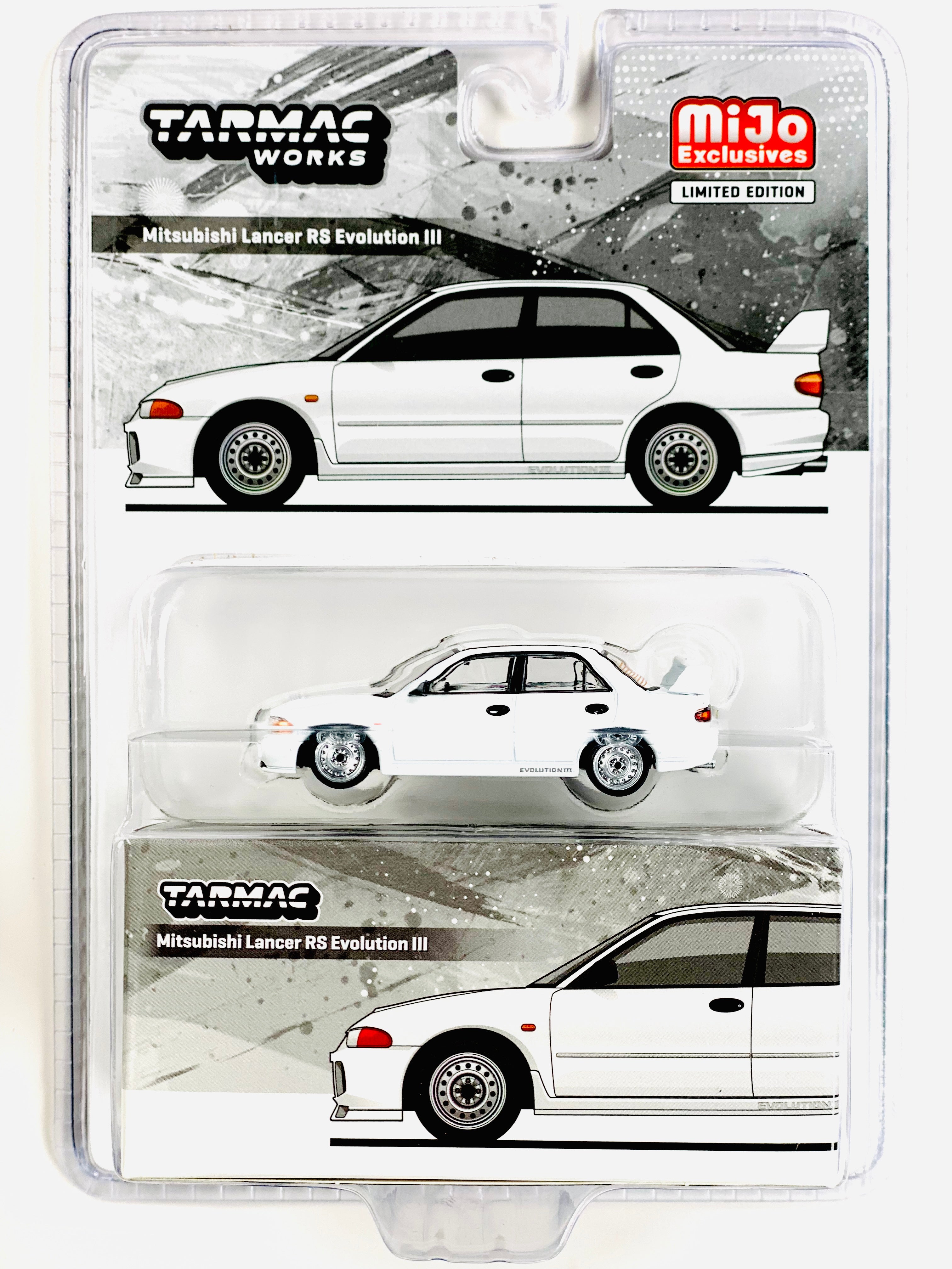 Tarmac Works Mijo Exclusives Mitsubishi Lancer RS Evolution III White