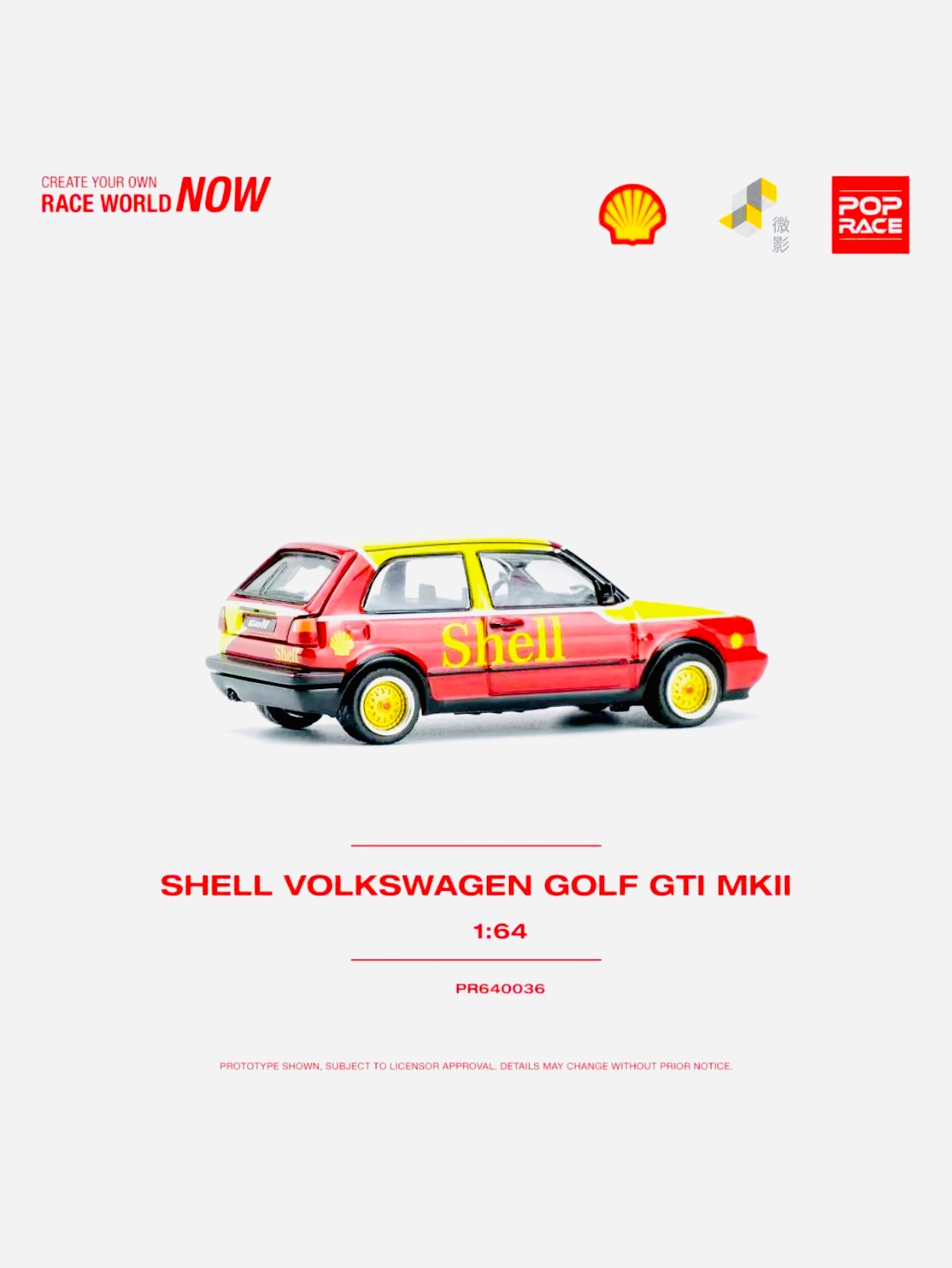 Pop Race x Tiny Shell Volkswagen Golf GTI MK2 #36 - Jcar Diecast