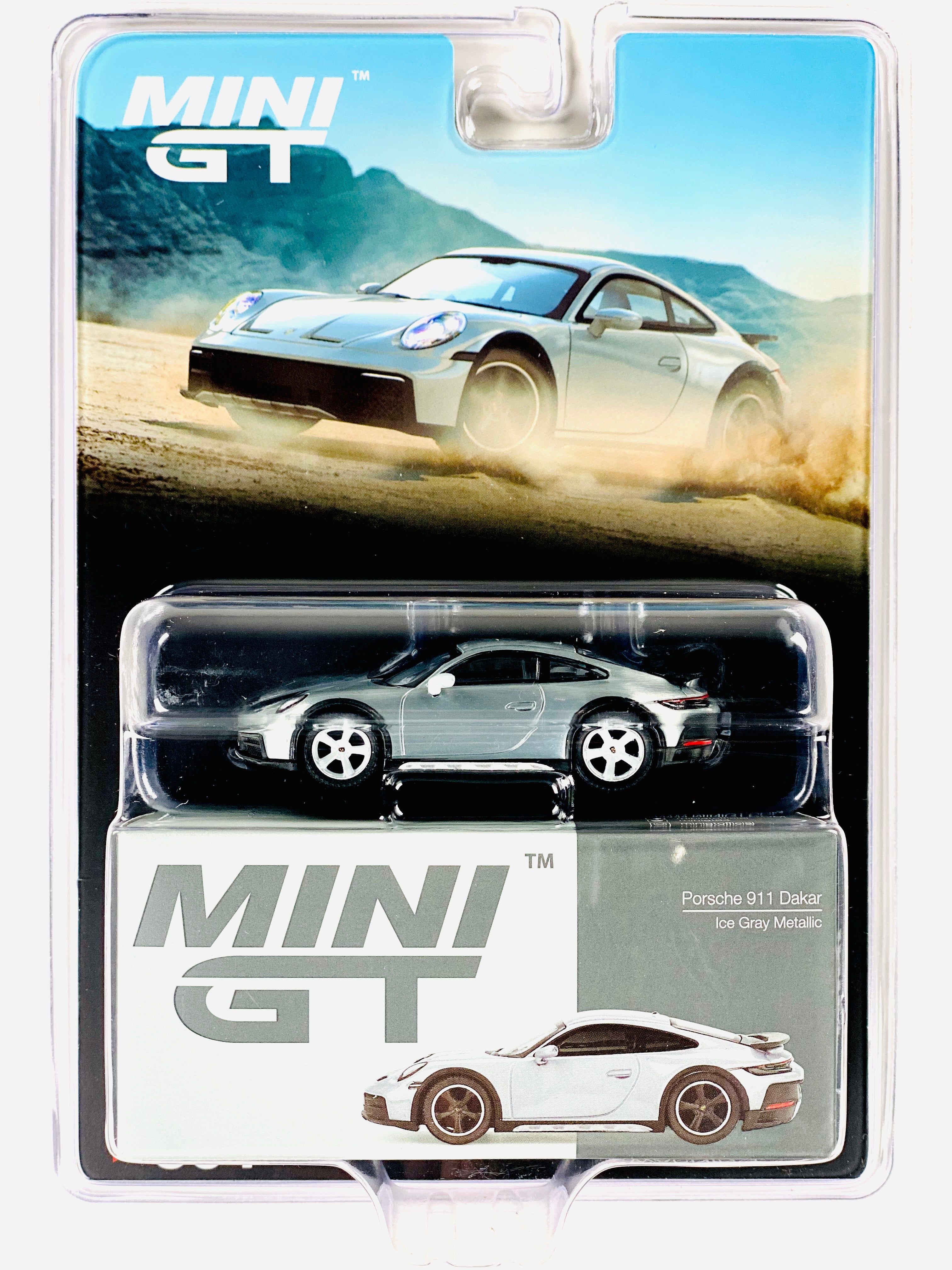 Mini GT Mijo Exclusive Porsche 911 Dakar Ice Gray Metallic #891 Chase