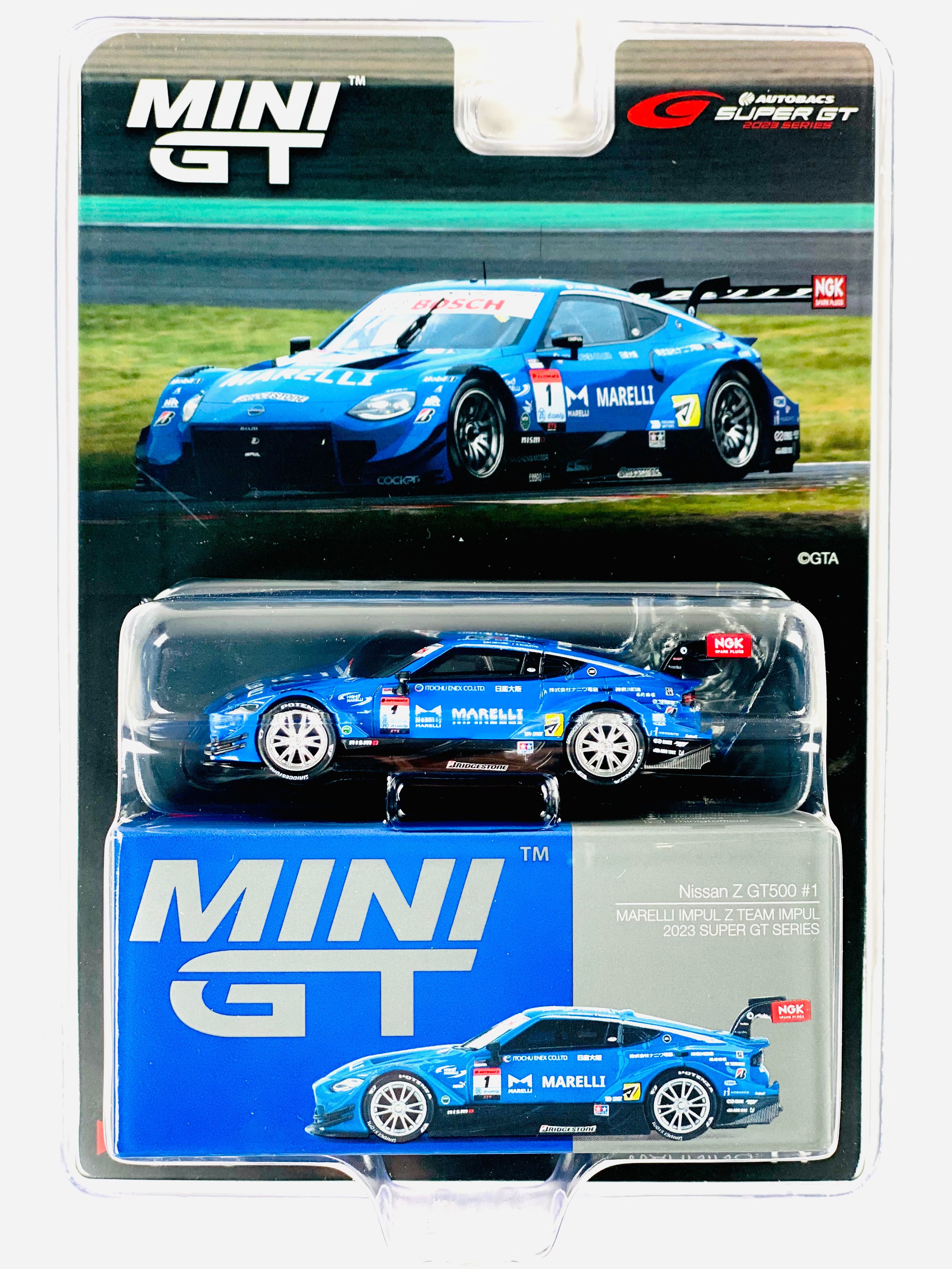 Mini GT Japan Exclusive Nissan Z GT500 #1 “MARELLI IMPUL Z” TEAM IMPUL 2023 SUPER GT Series #849