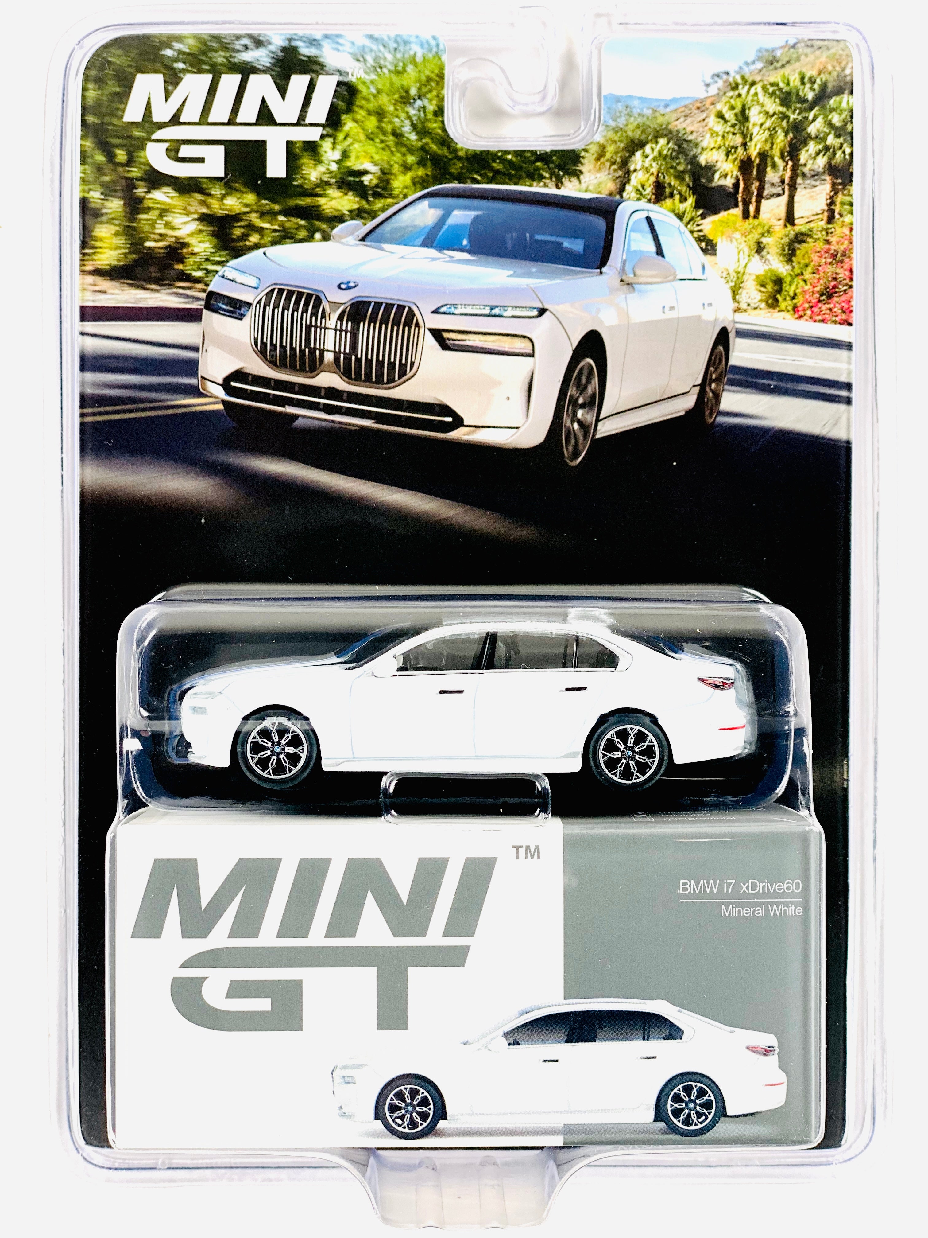 Mini GT Mijo Exclusive BMW i7 xDrive60 Mineral White #819