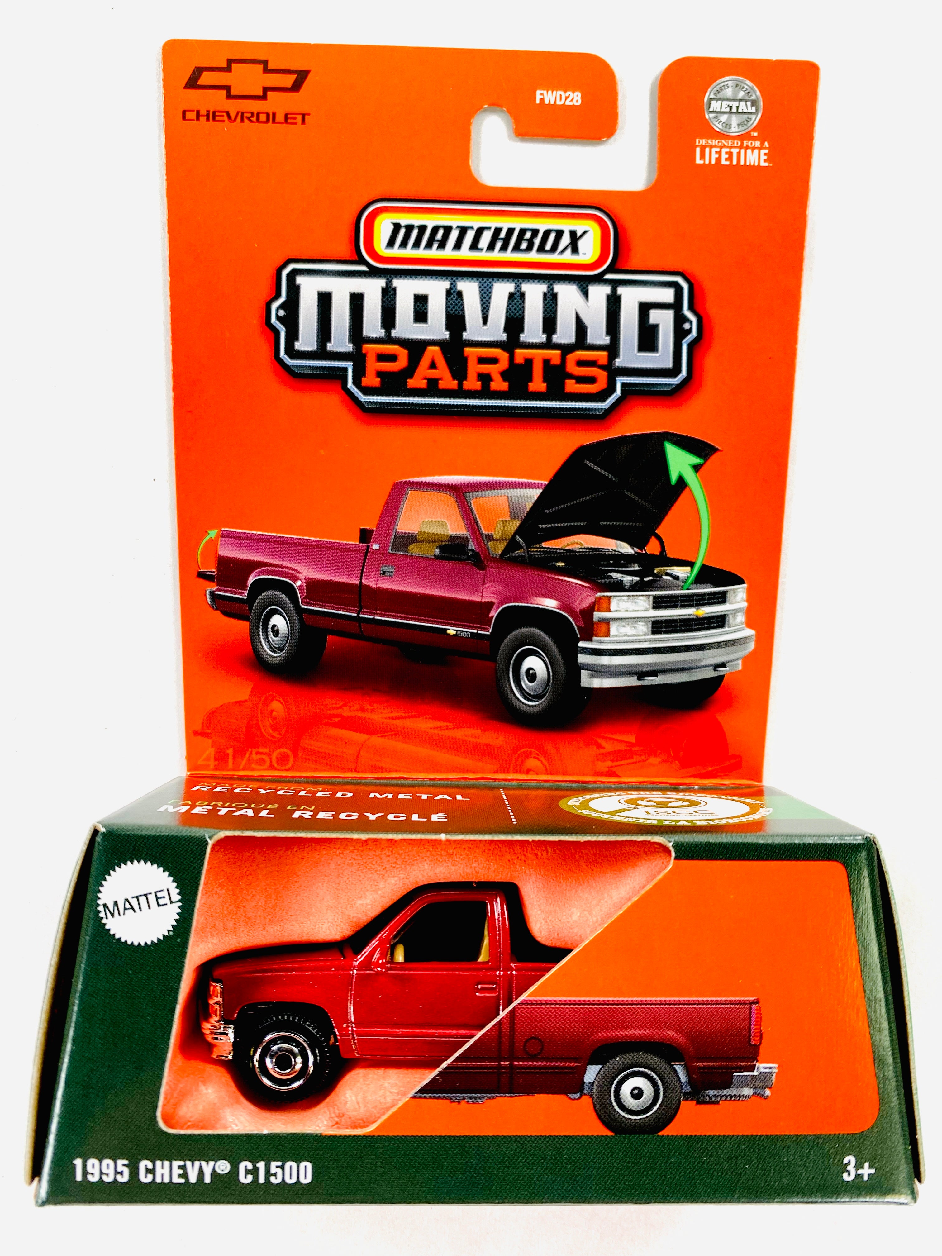 Matchbox 2025 Moving Parts Case C 1995 Chevy C1500