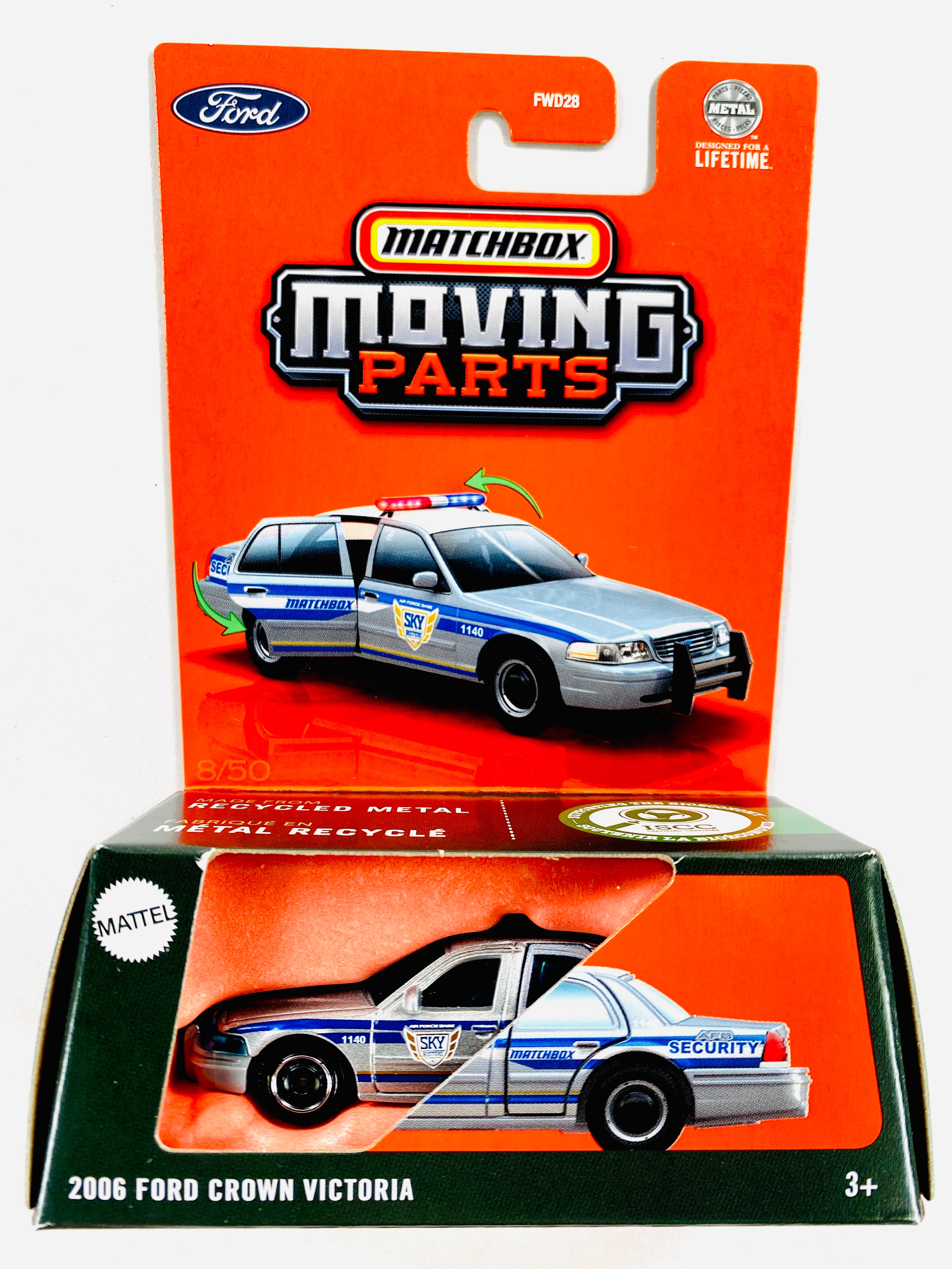 Matchbox 2025 Moving Parts Case C 2006 Ford Crown Victoria