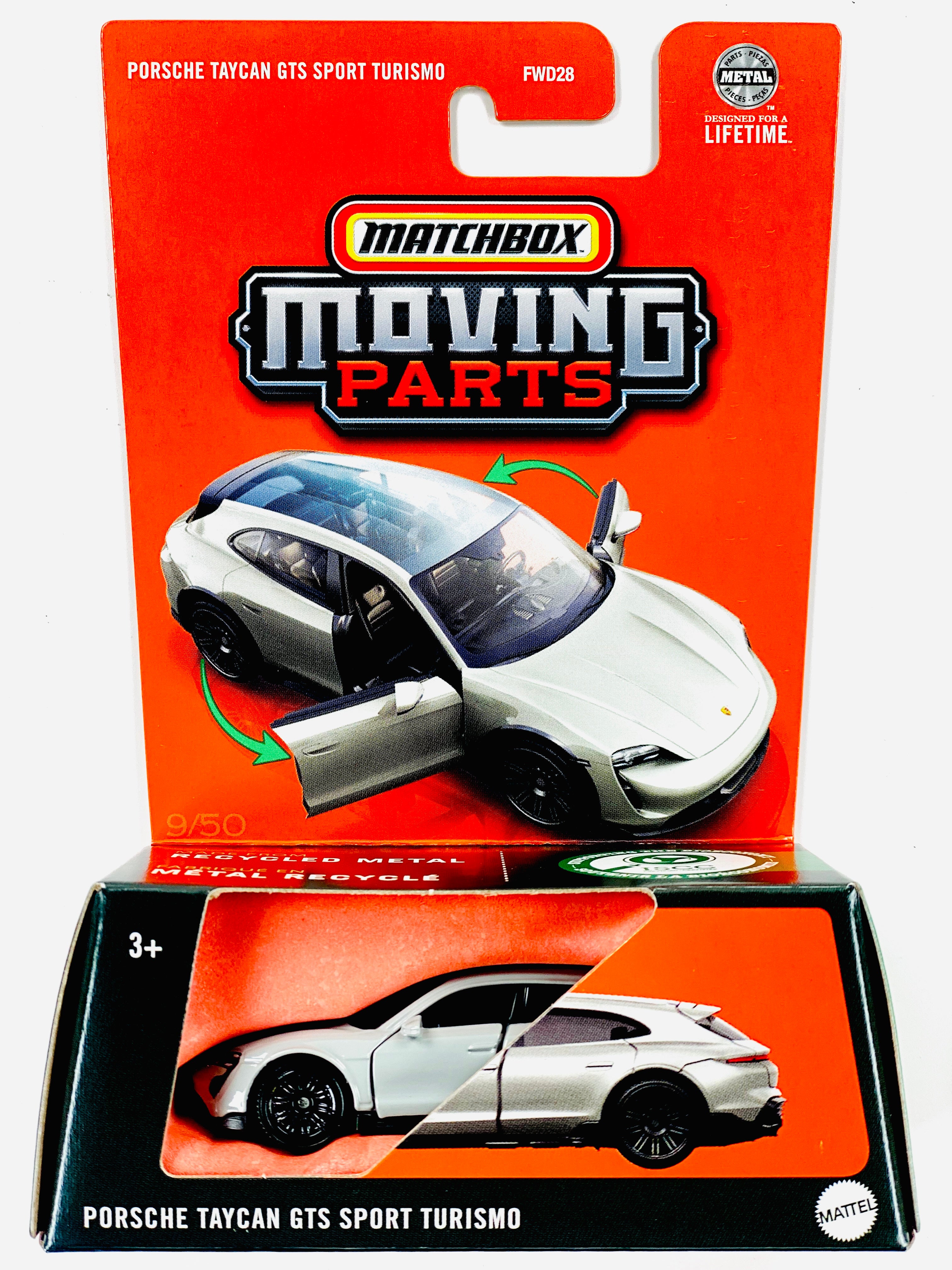 Matchbox 2025 Moving Parts Case A Porsche Taycan GTS Sport Turismo