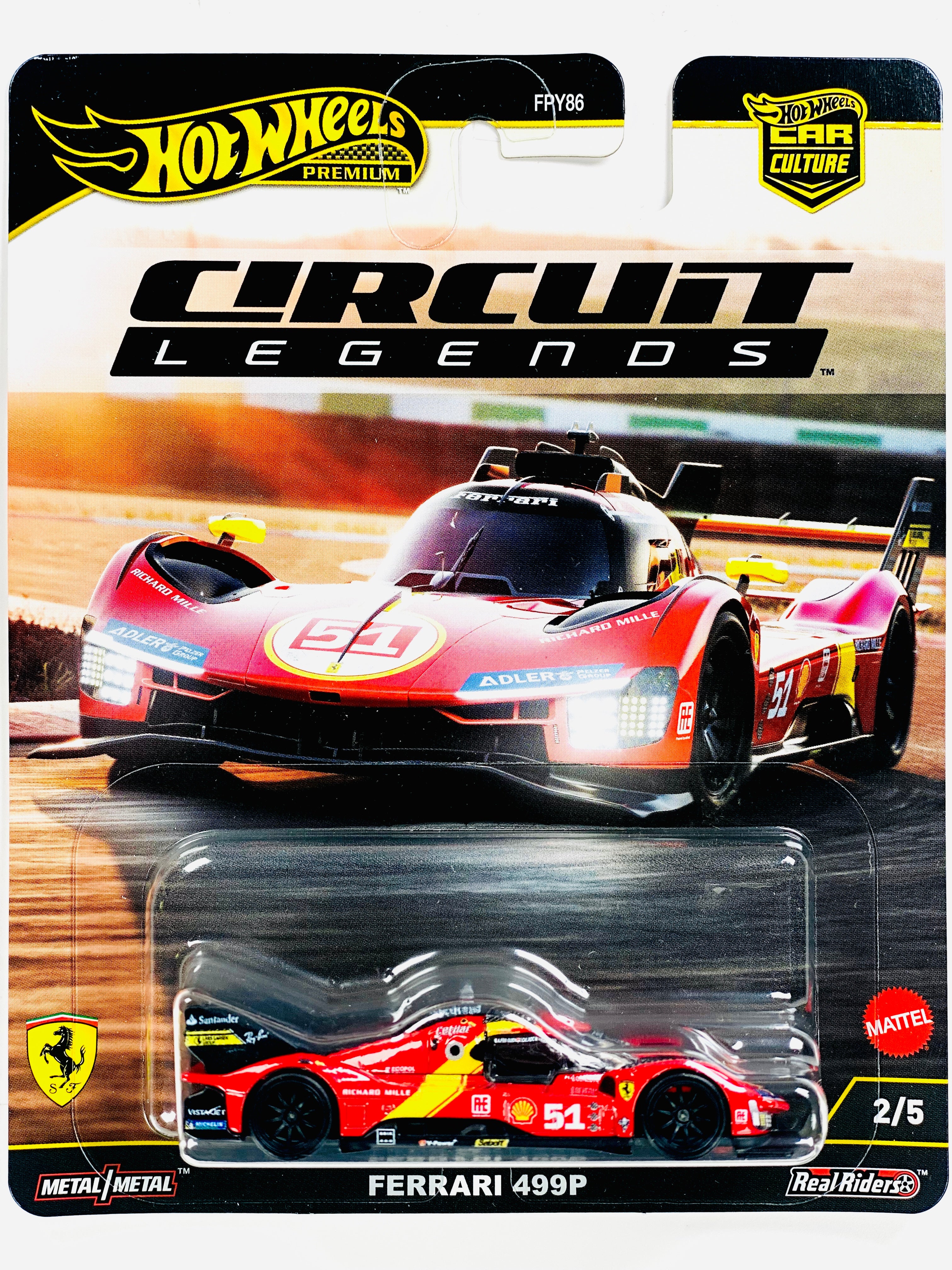 Hot Wheels 2025 Car Culture Circuit Legends Ferrari 499P - Damaged Card
