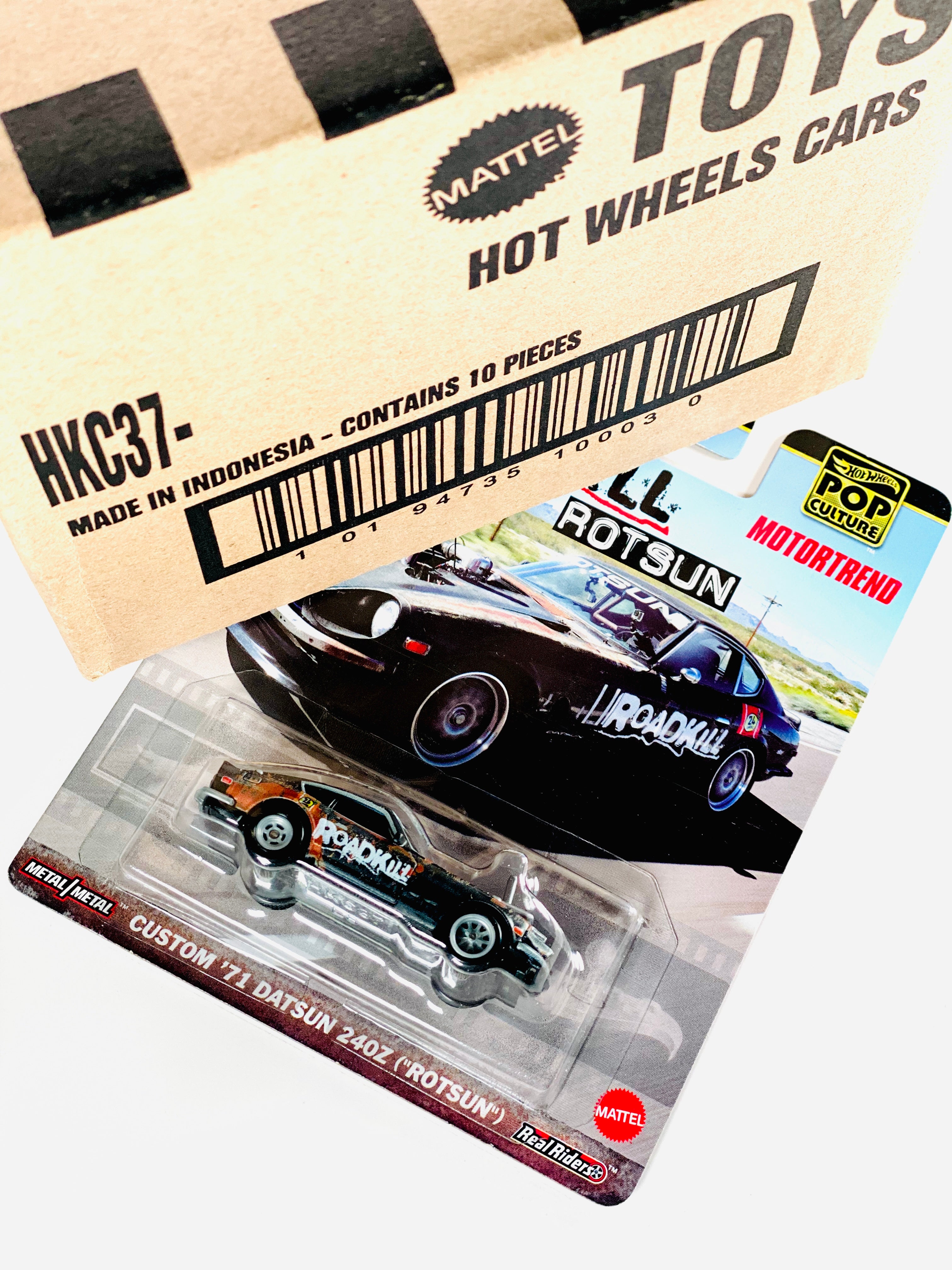 Hot Wheels 2023 Pop Culture Custom '71 Datsun 240Z Rotsun Factory Sealed Solid Pack (10 Cars) - Damaged Box