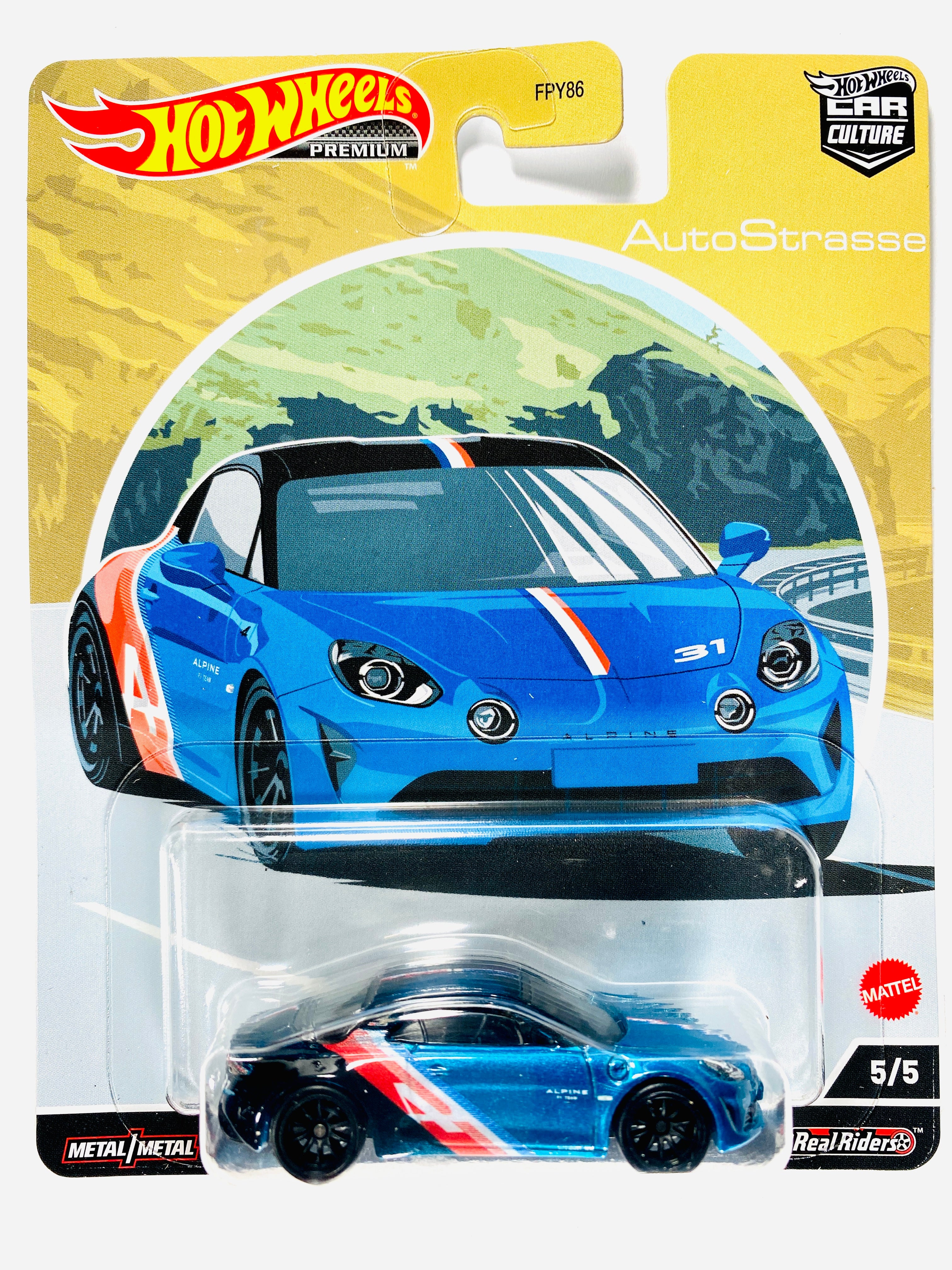 Hot Wheels 2022 Car Culture Auto Strasse Alpine 110 - Damaged Card/Blister