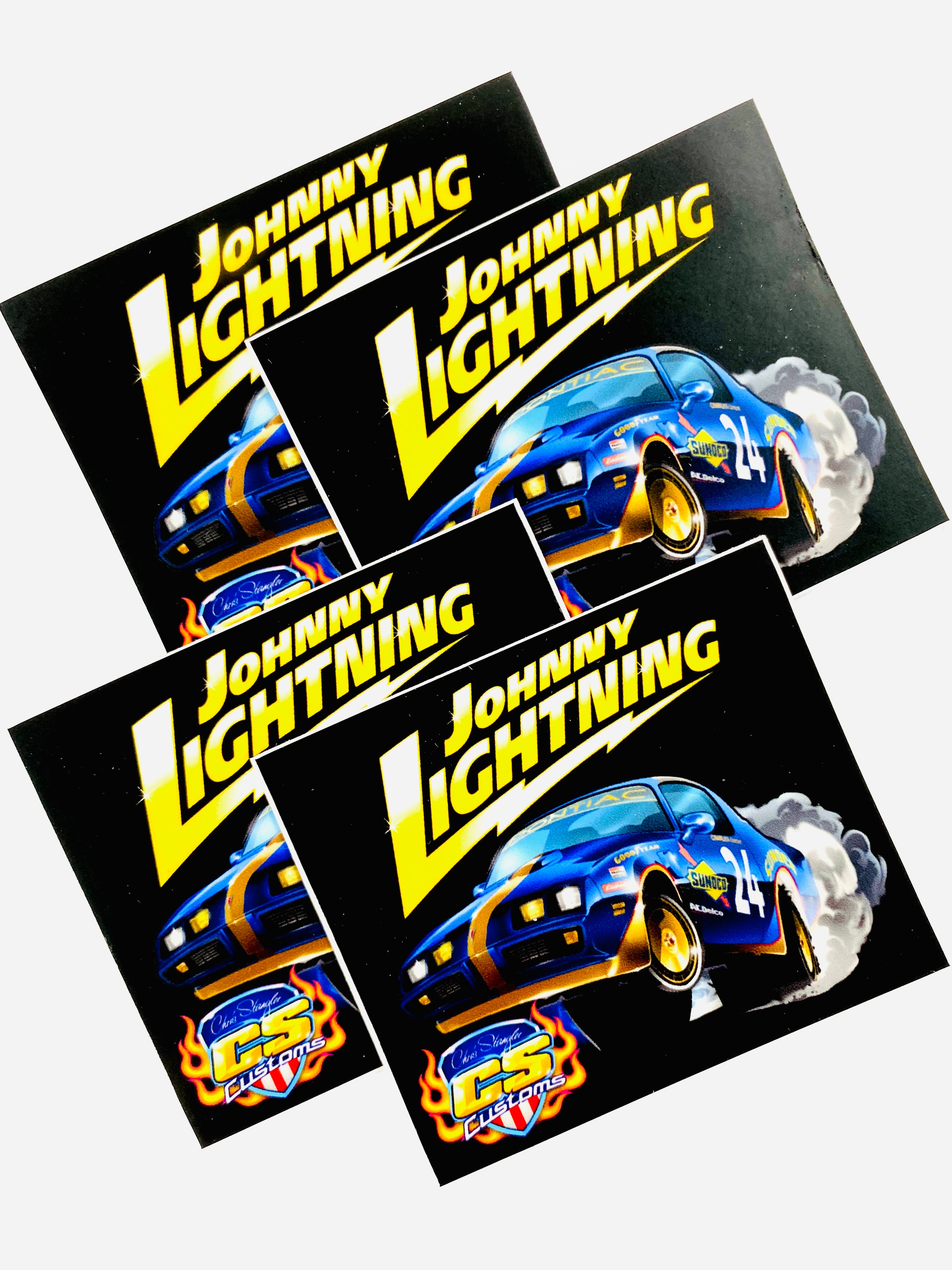 Johnny Lightning Sunoco 1980 Pontiac Firebird T/A W/ Tampo Zinger Stickers (4ct)