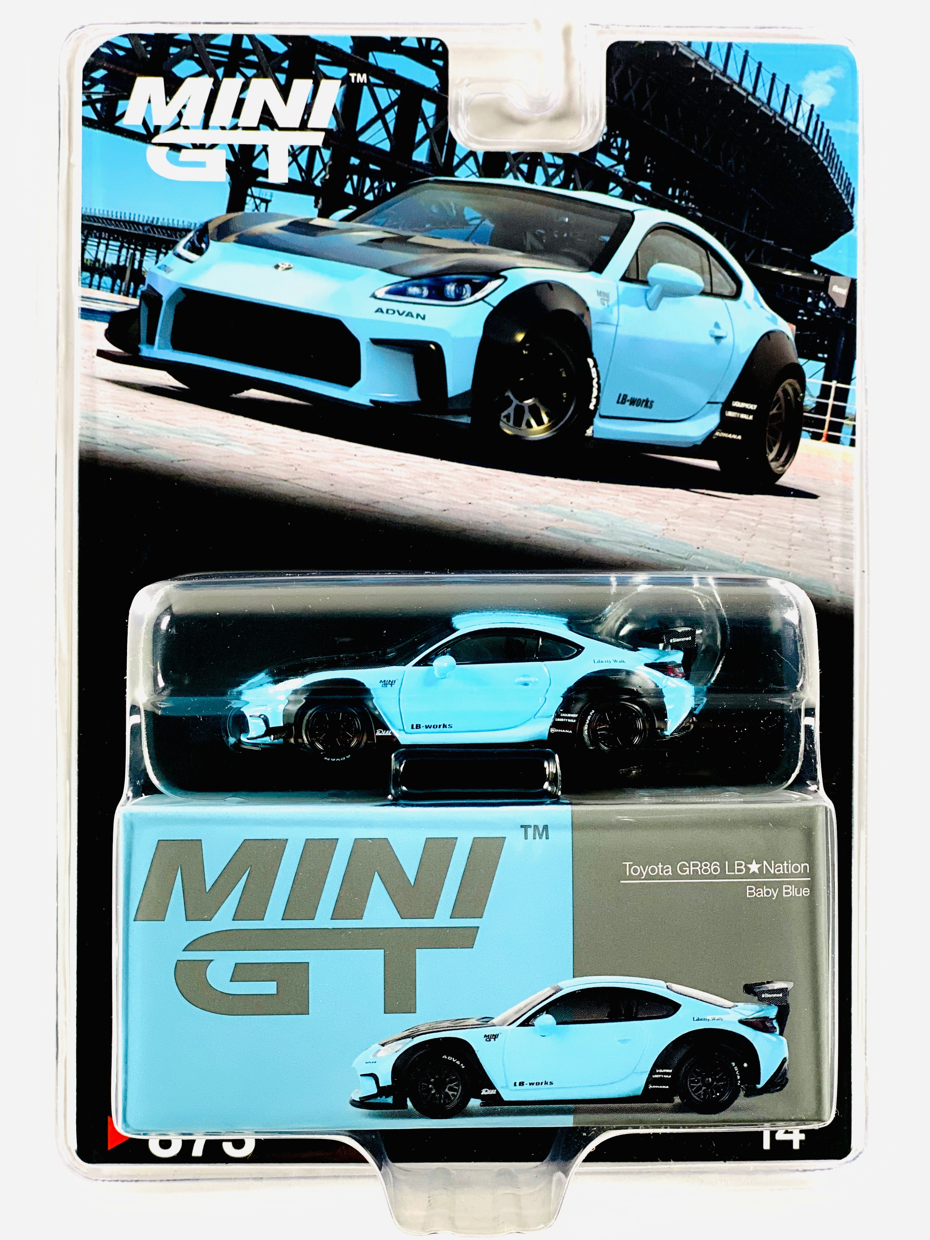 Mini GT Mijo Exclusive Toyota GR86 LB-Nation Baby Blue #873