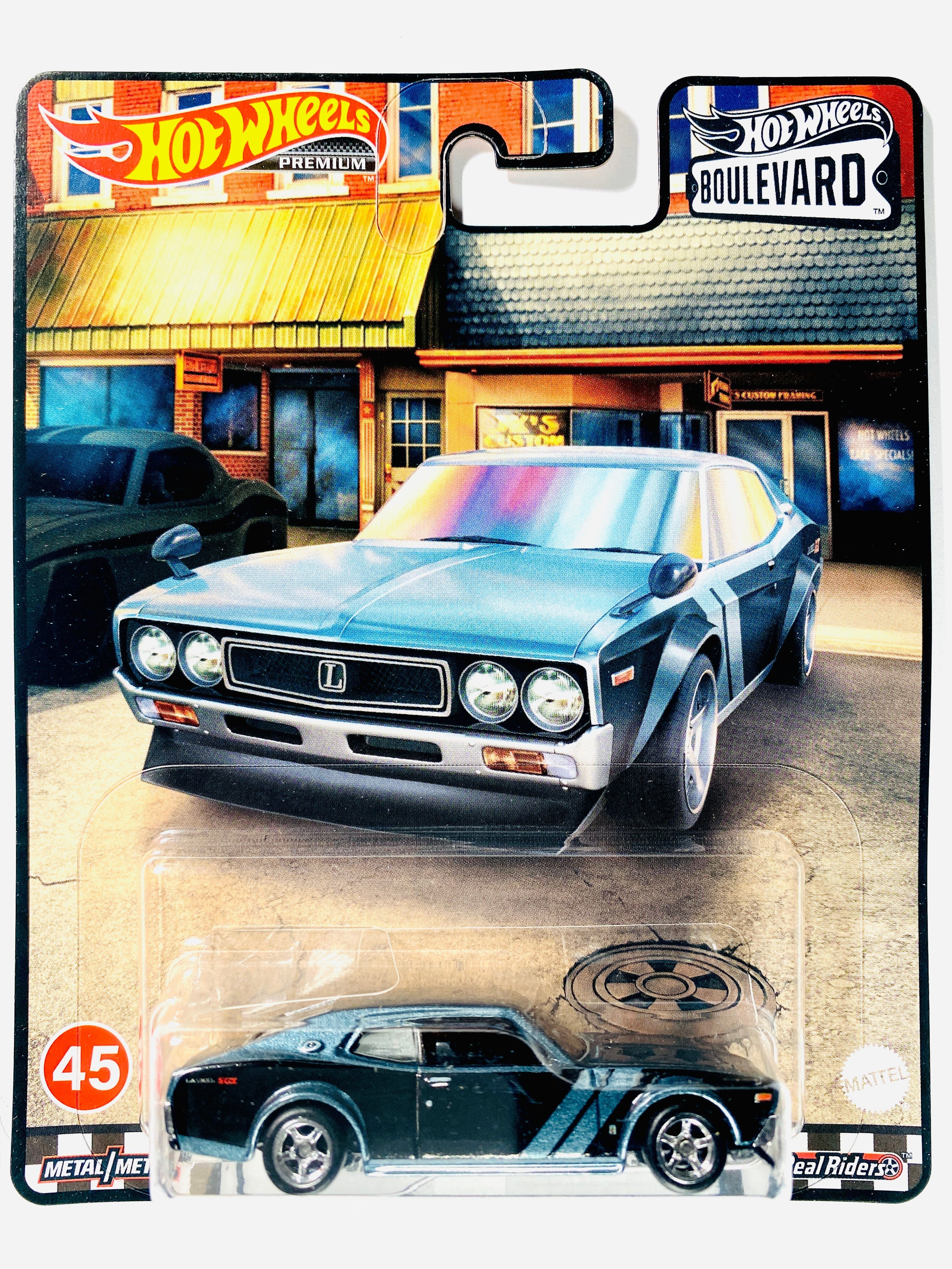Hot Wheels 2022 Boulevard Series Wal-Mart Exclusive Nissan Laurel 2000 SGX #45 - Damaged Card